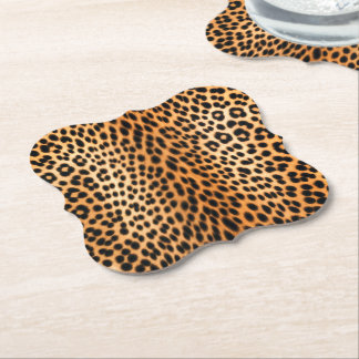 Wild Leopard Energy – Bold Animal Print Fashion Paper Coaster