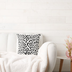 Wild Leopard Energy – Bold Animal Print Fashion Throw Pillow