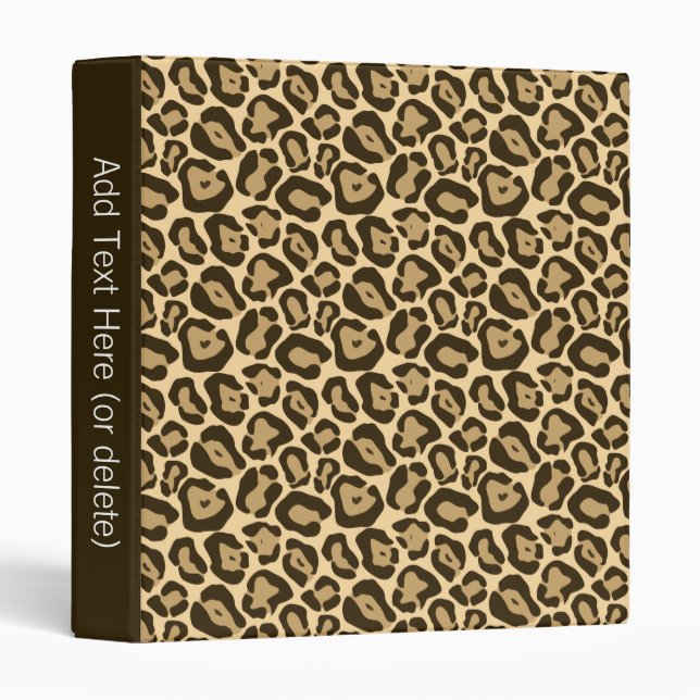Wild Leopard Pattern Binder (Front/Spine)