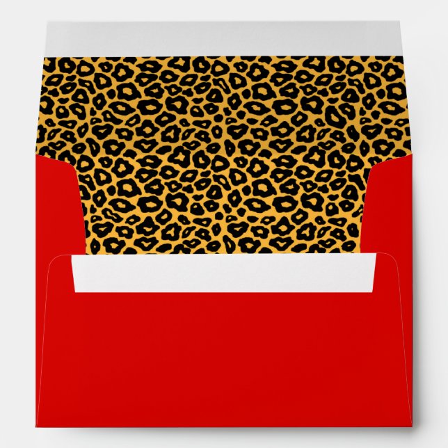 Wild Leopard Print Envelope (Back (Bottom))
