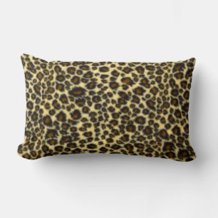 Wild Leopard Print Lumbar Pillow