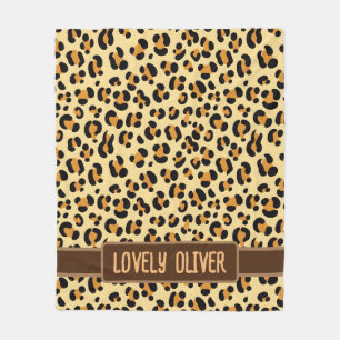 Wild Leopard Skin Fleece Blanket