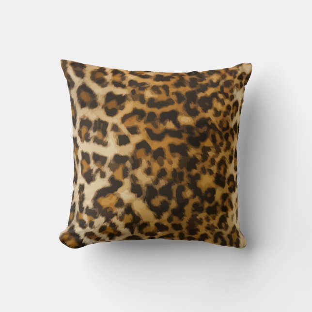 Wild Leopard Throw Pillows (Front)