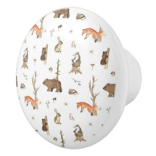 Wild Life Ceramic Door Knob