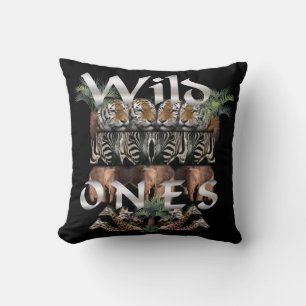 Wild Life Lovers  Throw Pillow
