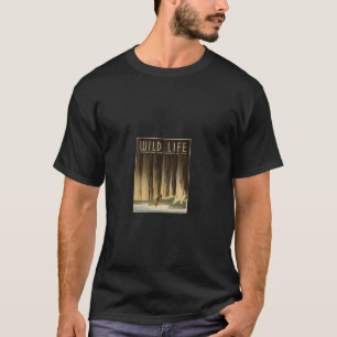 Wild Life National Parks Vintage Travel by Daniel  T-Shirt