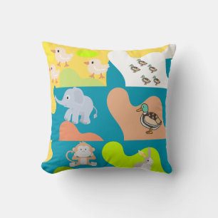 Wild life throw pillow