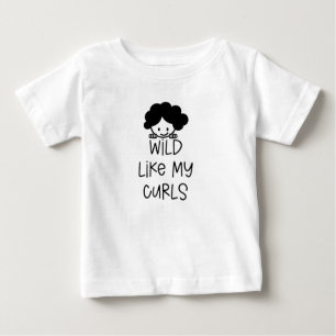 "Wild Like My Curls" T-Shirt Kids