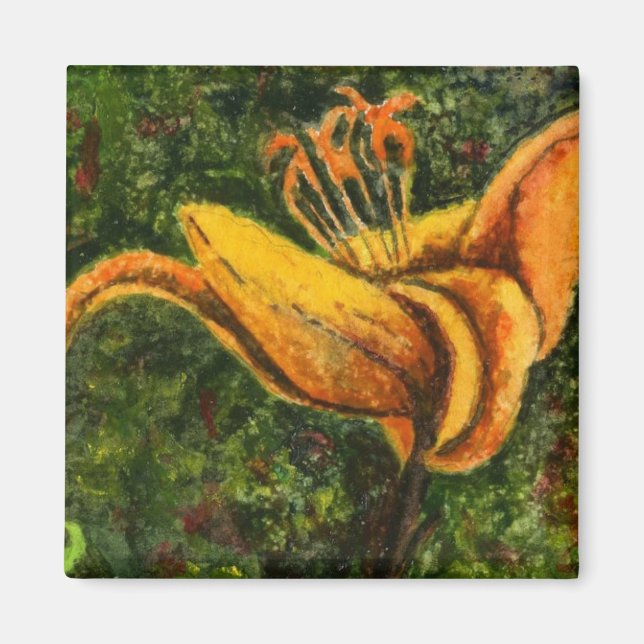 "Wild Lily"  Floral Magnet (Front)
