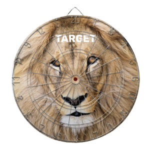 Wild Lion Personalized Dartboard