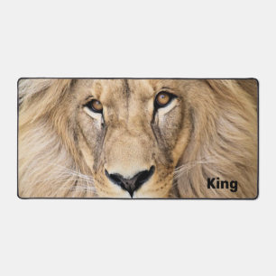 Wild Lion Personalized Desk Mat