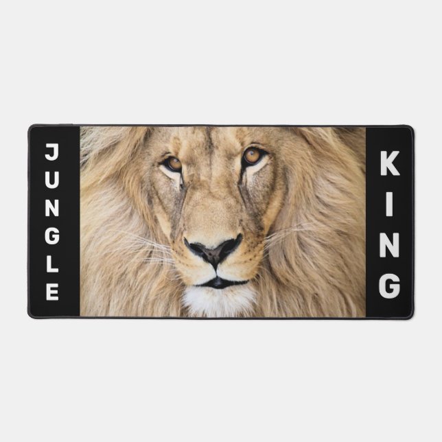 Wild Lion Personalized  Desk Mat (Front)