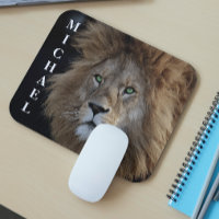 Wild Lion Photo Green eyes Personalized