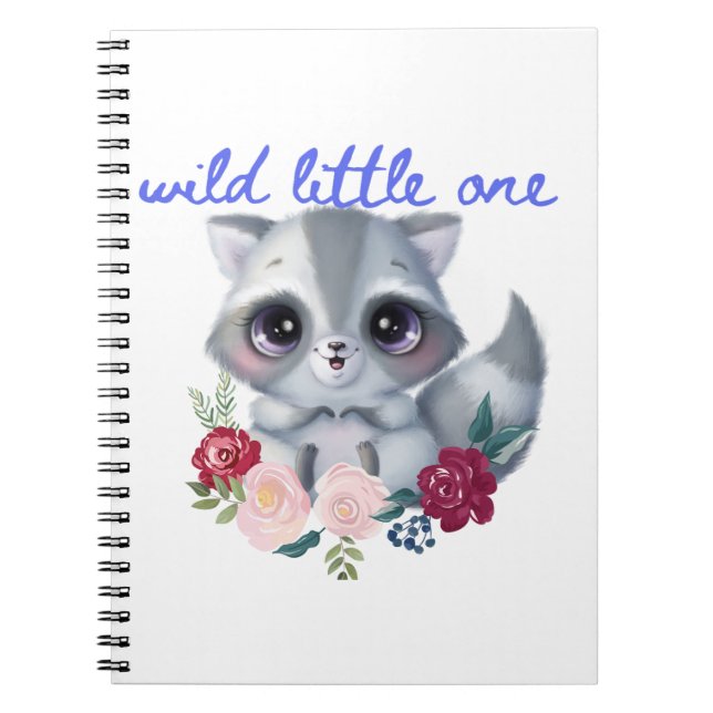 Wild Little One Raccoon Notebook (Front)