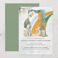 Wild Love | Boho Macrame Tiger Greenery Wedding