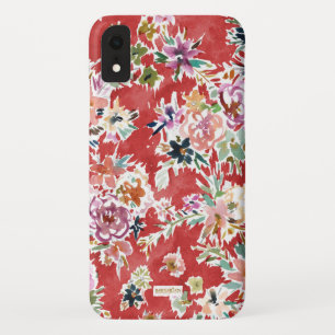 WILD LOVE Bold Red Floral iPhone XR Case