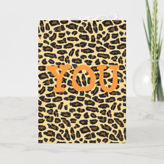 Wild Love for My Special Sweetheart Holiday Card (Front)