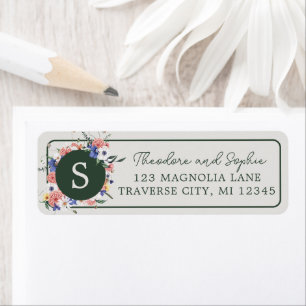Wild Love Wildflower Boho Return Address Label