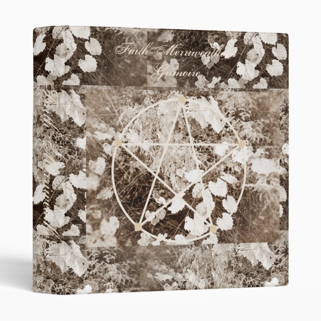 Wild Mabon Autumn Equinox Book of Shadows Grimoire Binder (Front/Spine)