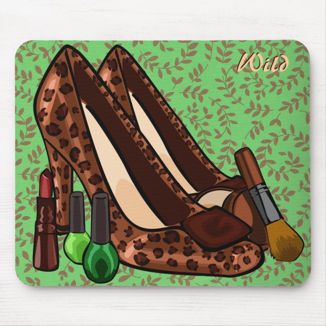 WILD Makeup & Shoes Mousepad (Front)