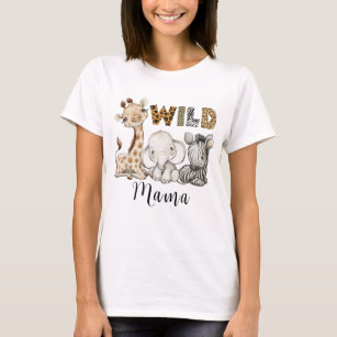 Wild Mama of the Birthday Boy Safari T-Shirt