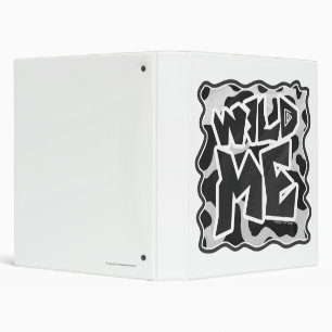 Wild Me Cow Black and White Binder