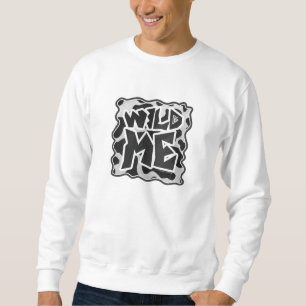 Wild Me Cow Black and White Sweatshirt