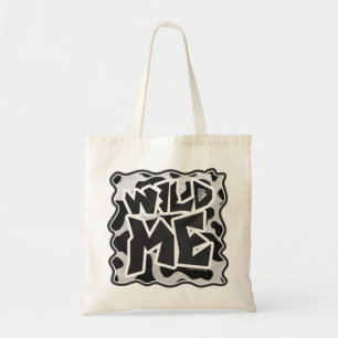 Wild Me Cow Black and White Tote Bag