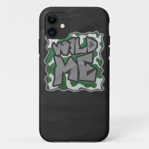 Wild Me Cow Green and White Print iPhone 11 Case
