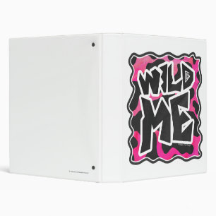 Wild Me Cow Pink and White Binder