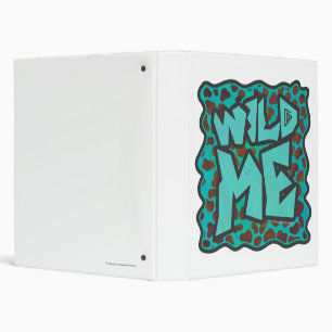 Wild me Dalmatian Brown and Teal Design Binder