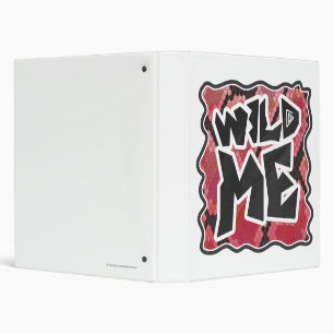Wild Me Snake Black and Red Print Binder