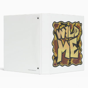 Wild Me Snake Brown and Gold Print Binder