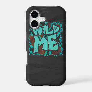 Wild Me Snake Brown and Teal Print