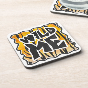 Wild Me Tiger Orange and Black Coaster