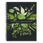 Wild Meadow | Black & Green Botanical Personalized