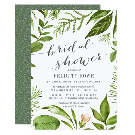 Wild Meadow | Botanical Bridal Shower Invitation