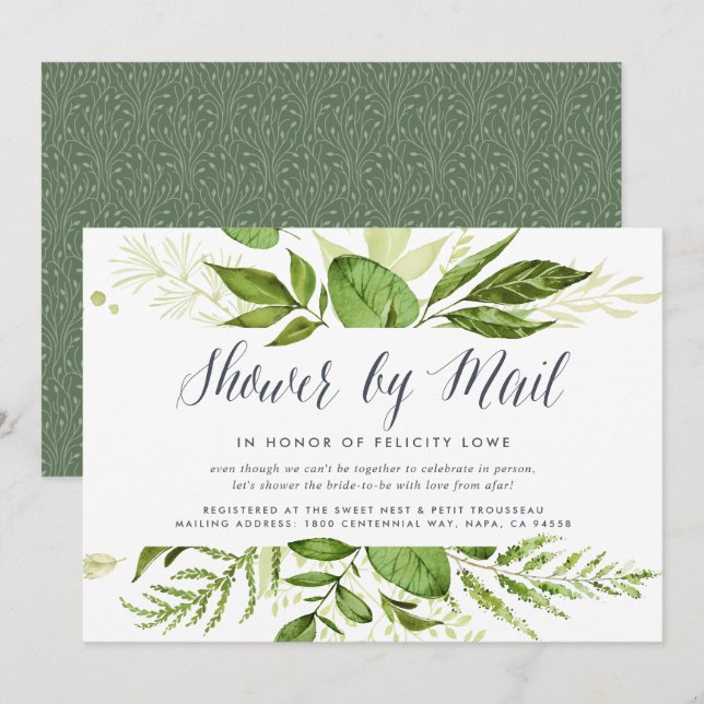 Wild Meadow Bridal or Baby Shower By Mail Invitation (Front/Back)