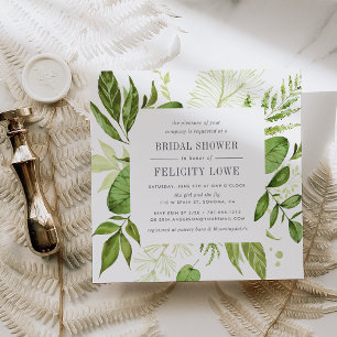 Wild Meadow Bridal Shower Invitation Square