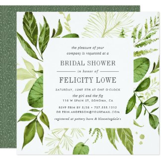 Wild Meadow Bridal Shower Invitation | Square