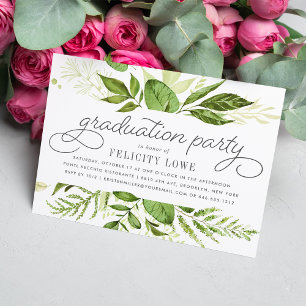Wild Meadow Graduation Party Invitation