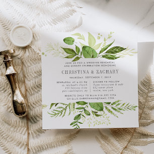 Wild Meadow Rehearsal Dinner Invitation Square