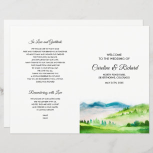 Wild Meadow   Spring Mountain Wedding Programs
