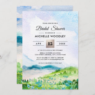 Wild Meadow Spring Mountains Bridal Shower Invitation