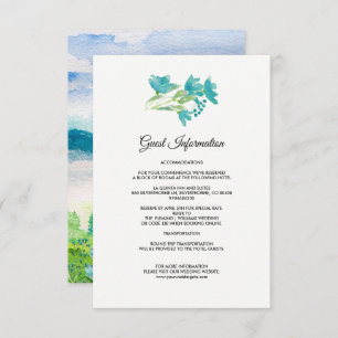 Wild Meadow Spring Mountains Mariage Détails Carte
