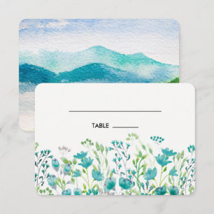 Wild Meadow Spring Mountains Table Place Cards