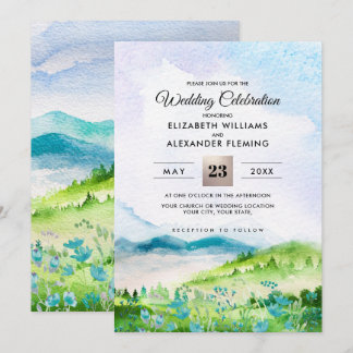 Wild Meadow | Spring Mountains Wedding Invitations
