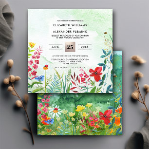 Wild Meadow   Summer Forest Wedding Invitations