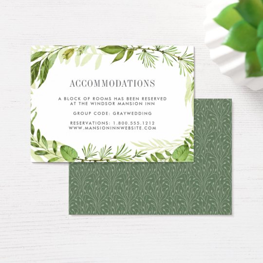 Wild Meadow | Wedding Hotel Accommodation Cards