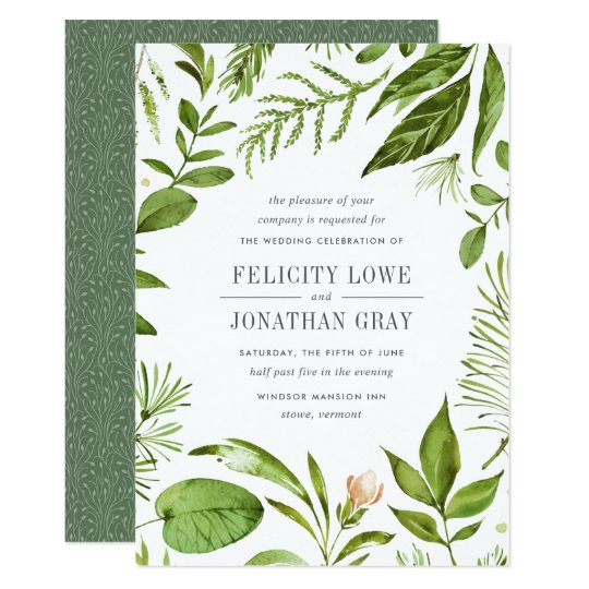 Wild Meadow Wedding Invitation